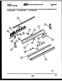 05 - Control Panel parts for Frigidaire Range 33-1467-00-02 from AppliancePartsPros.com