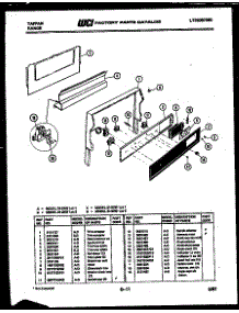 07 - Backguard parts for Frigidaire Range 31-6757-00-01 from AppliancePartsPros.com