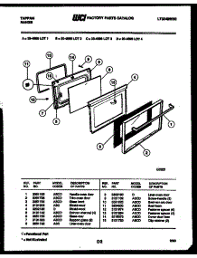 04 - Door Parts parts for Frigidaire Range 30-4688-08-02 from AppliancePartsPros.com