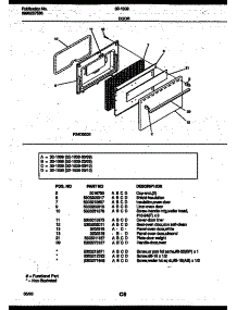 06 - Door Parts parts for Frigidaire Range 32-1009-00-09 from AppliancePartsPros.com
