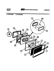 06 - Door Parts parts for Frigidaire Range 30-4979-23-01 from AppliancePartsPros.com