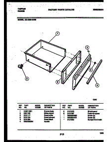 04 - Drawer Parts parts for Frigidaire Range 30-4980-08-05 from AppliancePartsPros.com