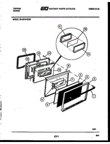 06 - Door Parts parts for Frigidaire Range 30-4979-00-03 from AppliancePartsPros.com