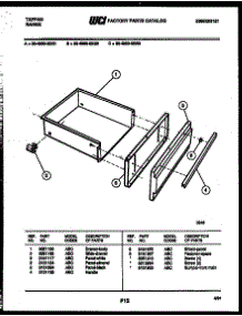 04 - Drawer Parts parts for Frigidaire Range 30-4980-23-01 from AppliancePartsPros.com