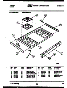 03 - Cooktop Parts parts for Frigidaire Range 30-4989-00-01 from AppliancePartsPros.com
