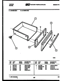 04 - Drawer Parts parts for Frigidaire Range 30-4989-00-01 from AppliancePartsPros.com