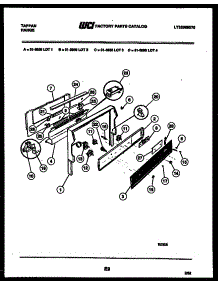 06 - Backguard parts for Frigidaire Range 31-3858-00-03 from AppliancePartsPros.com