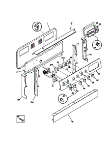 02 - Backguard parts for Frigidaire Range 31-4592-00-03 from AppliancePartsPros.com