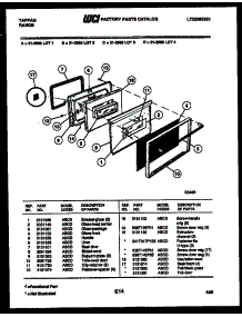 03 - Door Parts parts for Frigidaire Range 31-3988-00-03 from AppliancePartsPros.com