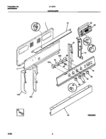 02 - Backguard parts for Frigidaire Range 31-3972-00-03 from AppliancePartsPros.com