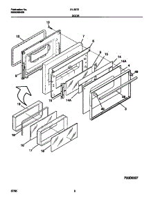 05 - Door parts for Frigidaire Range 31-3972-00-03 from AppliancePartsPros.com
