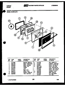 06 - Door Parts parts for Frigidaire Range 31-4979-00-01 from AppliancePartsPros.com