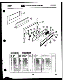 05 - Backguard parts for Frigidaire Range 31-6537-00-01 from AppliancePartsPros.com