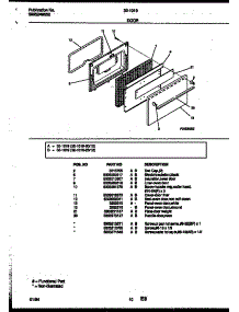 06 - Door Parts parts for Frigidaire Range 32-1019-00-12 from AppliancePartsPros.com