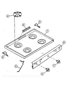 Main Top Section parts for Tappan Range 32-1048 from AppliancePartsPros.com