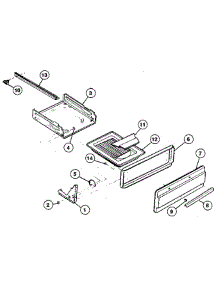 Drawer parts for Tappan Range 32-1048 from AppliancePartsPros.com