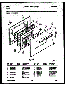 04 - Door Parts parts for Frigidaire Range 36-3061-23-02 from AppliancePartsPros.com