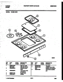 03 - Cooktop Parts parts for Frigidaire Range 36-3281-00-01 from AppliancePartsPros.com