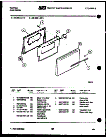 04 - Door Parts parts for Frigidaire Range 36-3032-23-05 from AppliancePartsPros.com