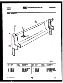 03 - Backguard parts for Frigidaire Range 37-1007-23-05 from AppliancePartsPros.com