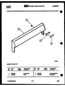 05 - Backguard parts for Frigidaire Range 37-1004-00-01 from AppliancePartsPros.com