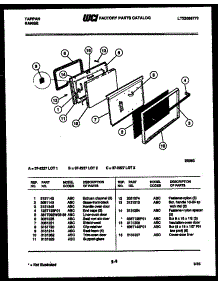 04 - Door Parts parts for Frigidaire Range 37-2227-00-02 from AppliancePartsPros.com