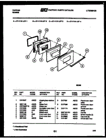 04 - Door Parts parts for Frigidaire Range 37-1118-23-02 from AppliancePartsPros.com
