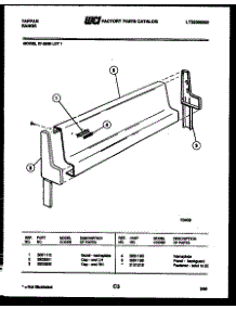 03 - Backguard parts for Frigidaire Range 37-2539-00-01 from AppliancePartsPros.com