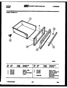 06 - Drawer Parts parts for Frigidaire Range 37-2539-00-01 from AppliancePartsPros.com