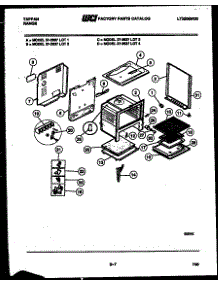 03 - Body Parts parts for Frigidaire Range 37-2637-00-01 from AppliancePartsPros.com