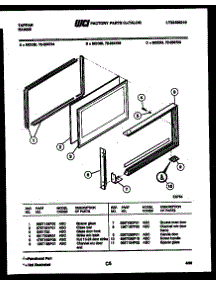 07 - Upper Oven Door Parts parts for Frigidaire Range 72-2547-00-04 from AppliancePartsPros.com