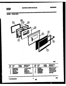 05 - Lower Oven Door Parts parts for Frigidaire Range 72-3651-23-05 from AppliancePartsPros.com