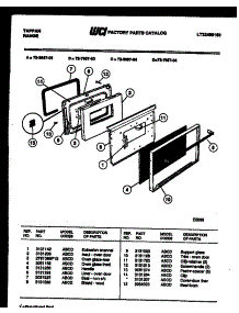 04 - Lower Oven Door Parts parts for Frigidaire Range 72-3657-00-03 from AppliancePartsPros.com