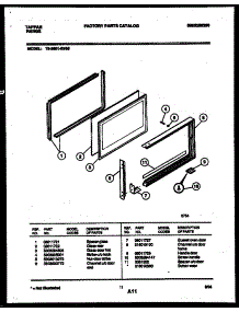 09 - Upper Oven Door Parts parts for Frigidaire Range 72-3651-23-05 from AppliancePartsPros.com