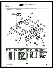 03 - Cooktop Parts parts for Frigidaire Range 32-2539-00-01 from AppliancePartsPros.com