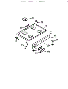 03 - Main Top, Control Panel parts for Frigidaire Range 32-2637-00-01 from AppliancePartsPros.com
