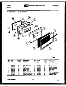 05 - Door Parts parts for Frigidaire Range 32-2539-00-01 from AppliancePartsPros.com