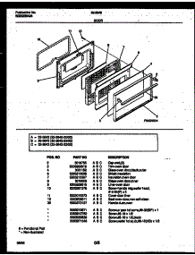 06 - Door Parts parts for Frigidaire Range 32-2642-23-02 from AppliancePartsPros.com