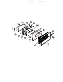 07 - Oven Door parts for Frigidaire Range 32-2637-00-01 from AppliancePartsPros.com
