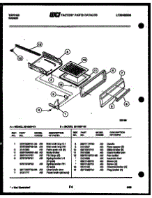 04 - Broiler Drawer Parts parts for Frigidaire Range 32-2537-00-02 from AppliancePartsPros.com