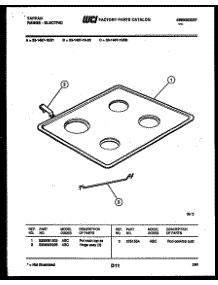 04 - Cooktop Parts parts for Frigidaire Range 33-1467-00-03 from AppliancePartsPros.com