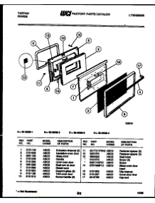 07 - Oven Door Parts parts for Frigidaire Range 32-2638-00-03 from AppliancePartsPros.com