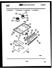 04 - Cooktop, Broiler And Backguard parts for Frigidaire Range 37-1007-23-02 from AppliancePartsPros.com