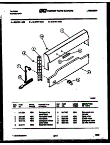 04 - Backguard parts for Frigidaire Range 32-2757-00-03 from AppliancePartsPros.com