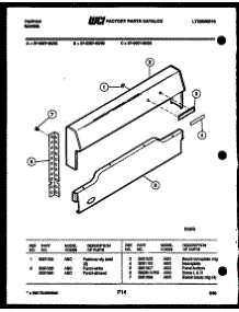 04 - Backguard parts for Frigidaire Range 37-0007-00-03 from AppliancePartsPros.com