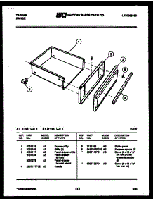 07 - Drawer Parts parts for Frigidaire Range 31-6237-23-03 from AppliancePartsPros.com