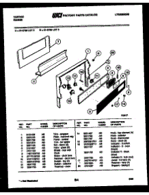 07 - Backguard parts for Frigidaire Range 31-6758-23-05 from AppliancePartsPros.com