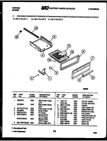 06 - Broiler Drawer Parts parts for Frigidaire Range 32-1118-23-03 from AppliancePartsPros.com