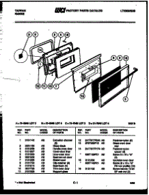 06 - Door Parts parts for Frigidaire Range 31-7648-00-04 from AppliancePartsPros.com