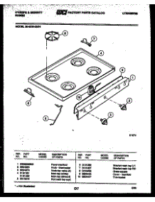 03 - Cooktop Parts parts for Frigidaire Range 30-6539-00-01 from AppliancePartsPros.com